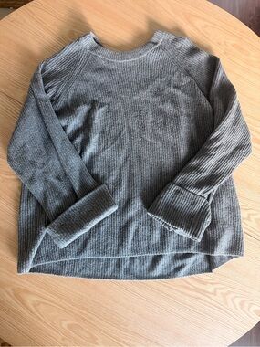 GAP Ribbed Crewneck Sweater - Gray